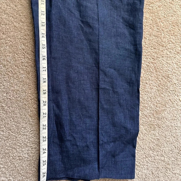 Zanella New With Tags Flat Front Linen Dress Pants Mens Size 42 Waist 26” Inseam - Picture 7 of 11